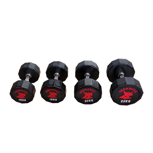 Round Rubber Dumbbell (Pair)