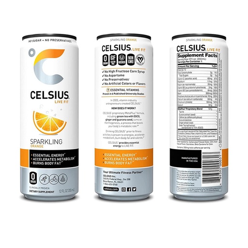 Celcius Fat Burning Drink sparkling